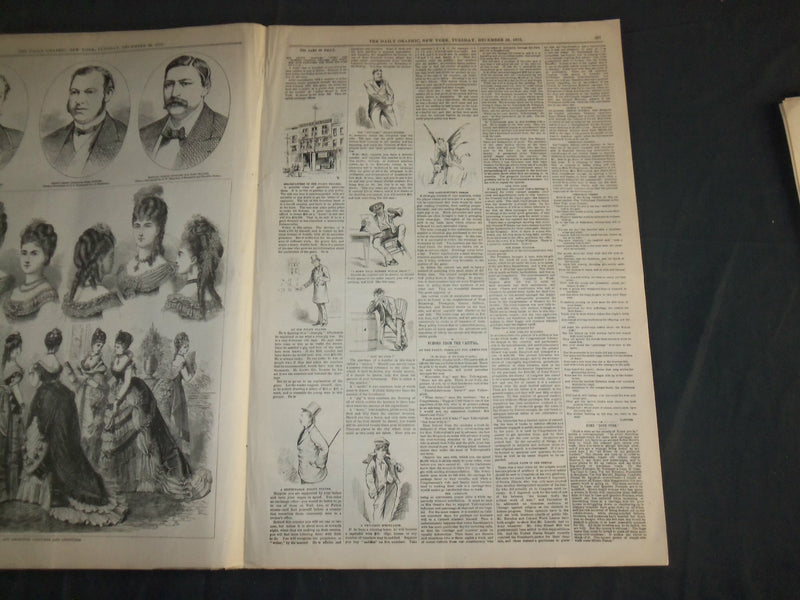 1873 DECEMBER 30 THE DAILY GRAPHIC NEWSPAPER - SURRENDER OF 