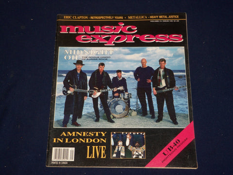 1988 OCTOBER MUSIC EXPRESS MAGAZINE - MIDNIGHT OIL - SP 9806