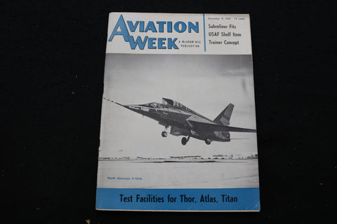 1957 DEC 9 AVIATION WEEK MAGAZINE - NORTH AMERICAN F-107A COVER - SP 4175R