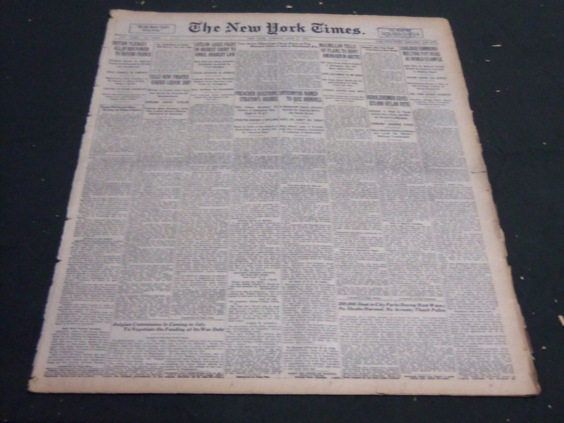 1925 JUNE 9 NEW YORK TIMES - UNTERMEYER NAMED TO QUIZ BRINDELL - NT 5407