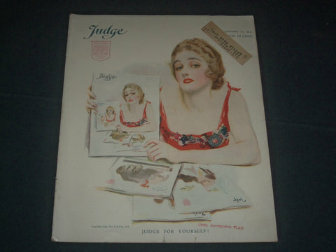 1918 JANUARY 19 JUDGE MAGAZINE - COVER BY JAMES MONTGOMERY FLAGG - B 6146