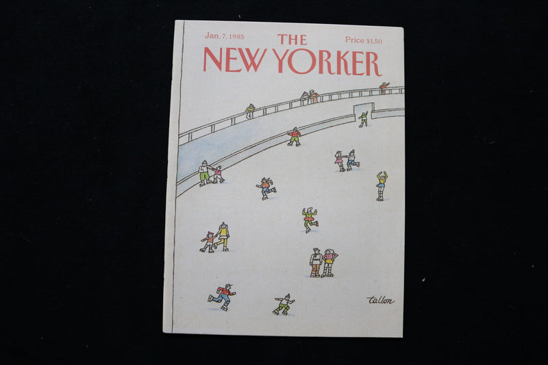 1985 JANUARY 7 NEW YORKER MAGAZINE - GREAT ILLUSTRATED COVER - NY 3211