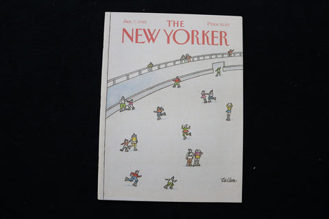1985 JANUARY 7 NEW YORKER MAGAZINE - GREAT ILLUSTRATED COVER - NY 3211