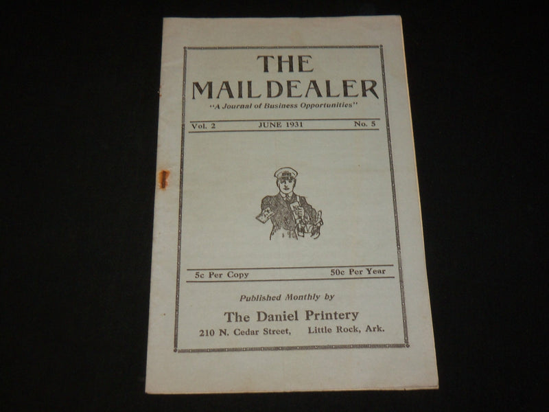 1931 JUNE THE MAIL DEALER MONTHLY MAGAZINE - THE DANIEL PRINTERY - J 6523