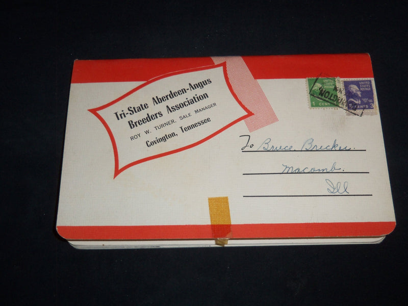 1952 TRI-STATE ABERDEEN-ANGUS BREEDERS' SALE CATALOG - SHELBY COUNTY - J 9109