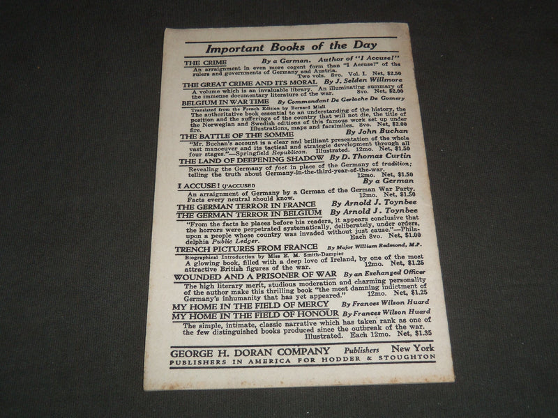 1920'S REVELATIONS BY AN EX-DIRECTOR OF KRUPP'S BOOK - DR. MUHLON'S - J 7215