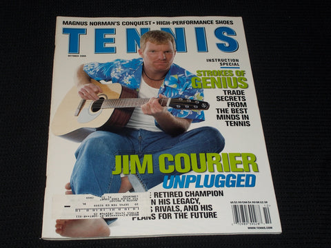 2000 OCTOBER TENNIS MAGAZINE - JIM COURIER FRONT COVER - E 2226