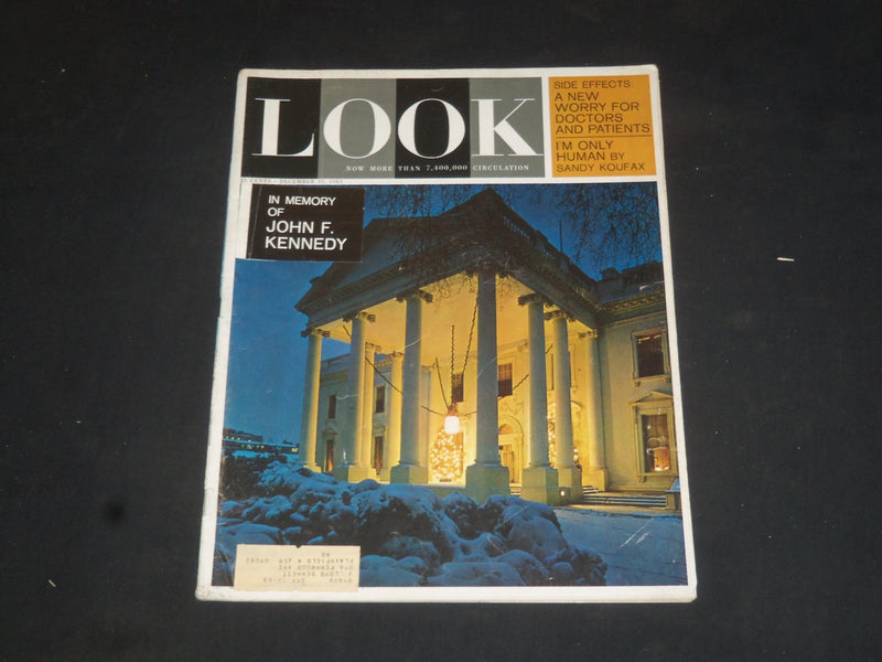 1963 DECEMBER 31 LOOK MAGAZINE - IN MEMORY OF JOHN F. KENNEDY - SP 8077