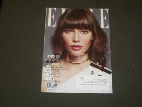 2013 JANUARY ELLE MAGAZINE - JESSICA BIEL COVER - B 1895