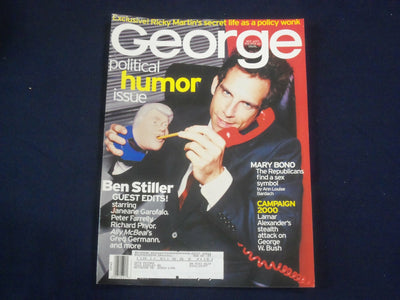 1999 AUGUST GEORGE MAGAZINE - BEN STILLER COVER - POLITCAL HUMOR - ST 6201