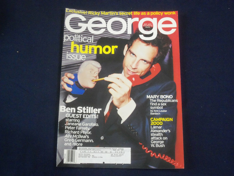 1999 AUGUST GEORGE MAGAZINE - BEN STILLER COVER - POLITCAL HUMOR - ST 6201