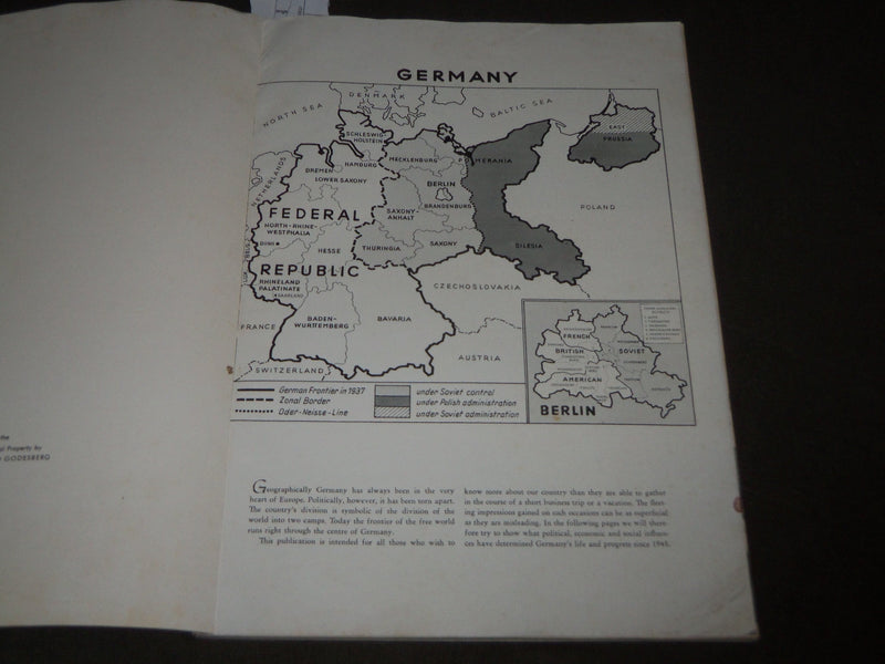 1958 GERMANY MAGAZINE - GREAT PHOTOS INSIDE - J 2762
