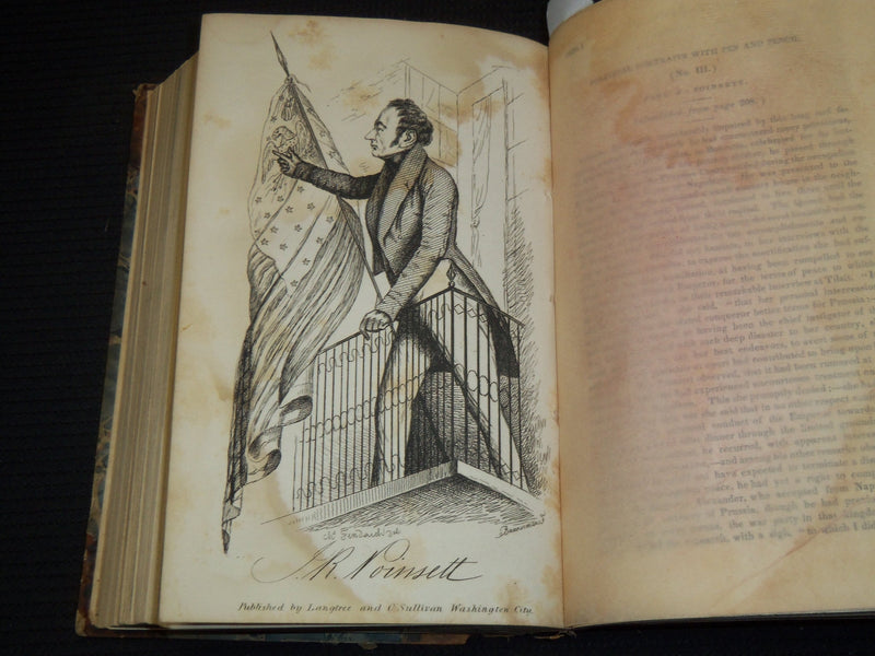 1838 THE UNITED STATES & DEMOCRATIC REVIEW MAGAZINE BOUND VOLUME NO. 1 - KD 9525