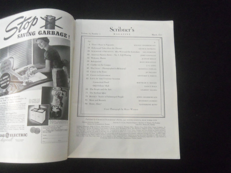1937 MARCH SCRIBNER'S MAGAZINE - RINGLING BROS. AND BARNUM & BAILEY - B 1181A
