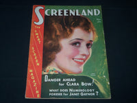 1931 MAY SCREENLAND MOVIE MAGAZINE - JANET GAYNOR COVER - M 399