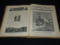 1899-1900 COLLIER'S WEEKLY MAGAZINE BOUND VOLUME - NICE ILLUSTRATIONS - KD 879O