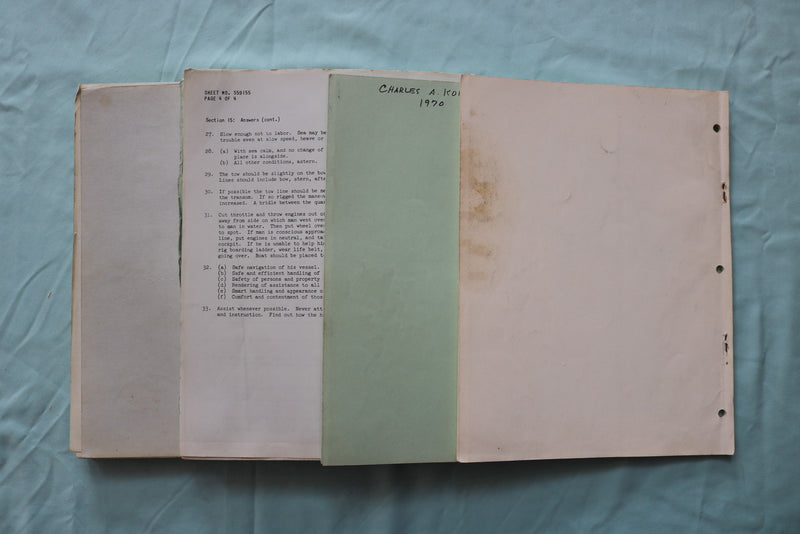 1959-1966 U.S. POWER SQUADRONS - SEAMSANSHIP PILOTING COURSE - LOT OF 4 - O 3936
