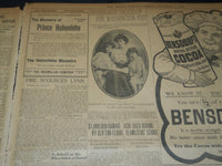 1906 DECEMBER 7 THE BOSTON HERALD - FIRE SWEEPS WEST LYNN MANY HEART - BH 116