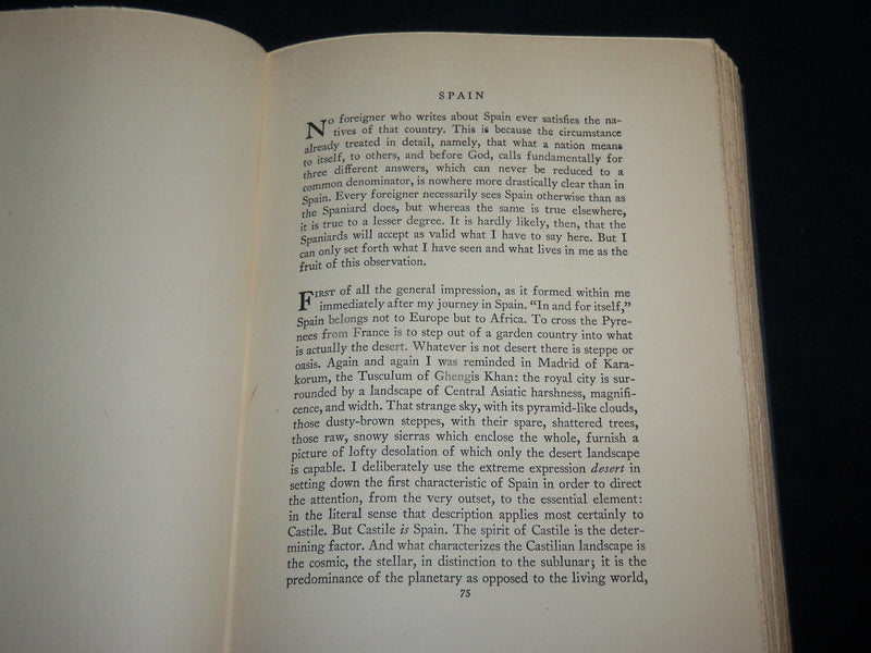 1928 EUROPE HARDCOVER BOOK BY COUNT HERMANN KEYSERLING - KD 7131