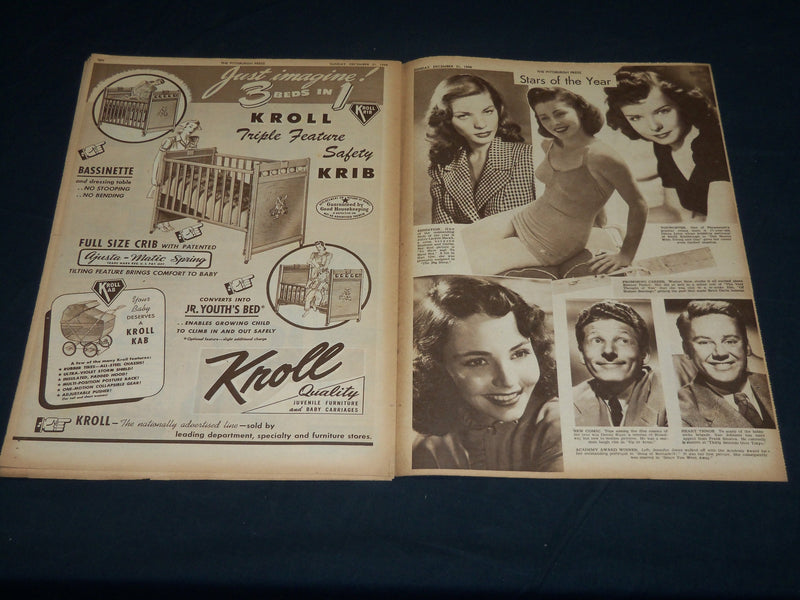 1944 DECEMBER 31 THE PITTSBURGH PRESS SUNDAY ROTO SECTION - PICTURES - NP 4478