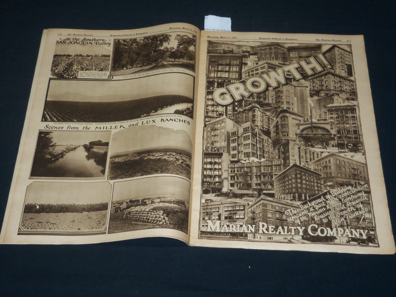 1926 MARCH 17 PROGRESSIVE CALIFORNIA IN ROTOGRAVURE - 3 SECTIONS - NP 5112