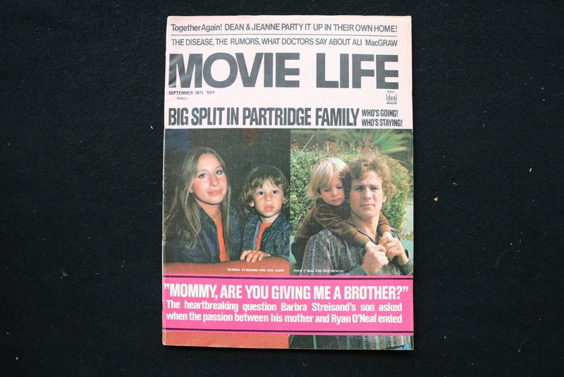 1971 SEPTEMBER MOVIE LIFE MAGAZINE - BARBRA STREISAND COVER - E 24594