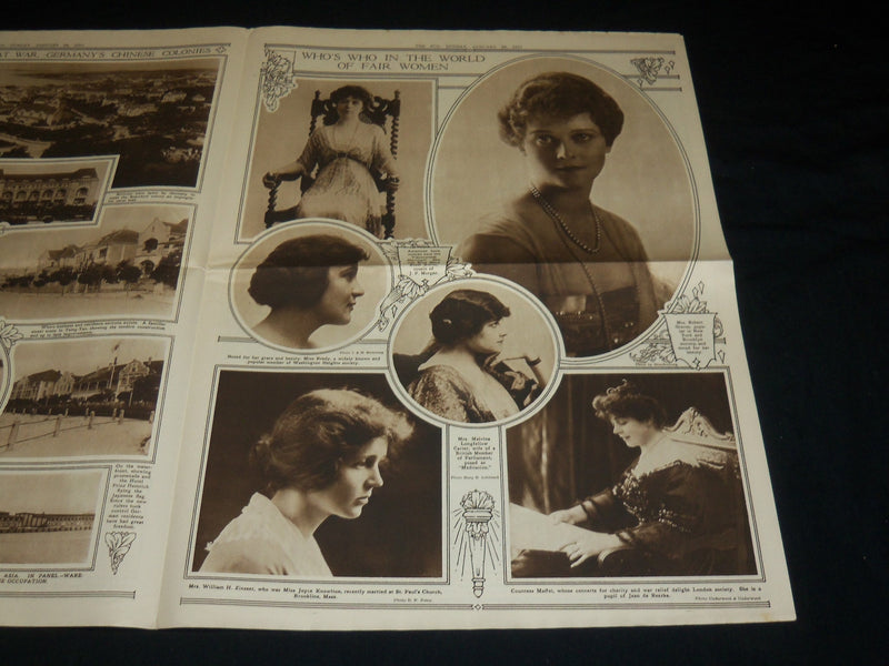 1917 JANUARY 28 THE SUN PICTORIAL MAGAZINE SECTION -PERSONS OF INTEREST- NP 5436