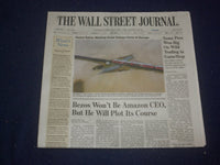 2021 FEBRUARY 4 THE WALL STREET JOURNAL - BEZOS WILL STILL PLOT AMAZON'S COURSE