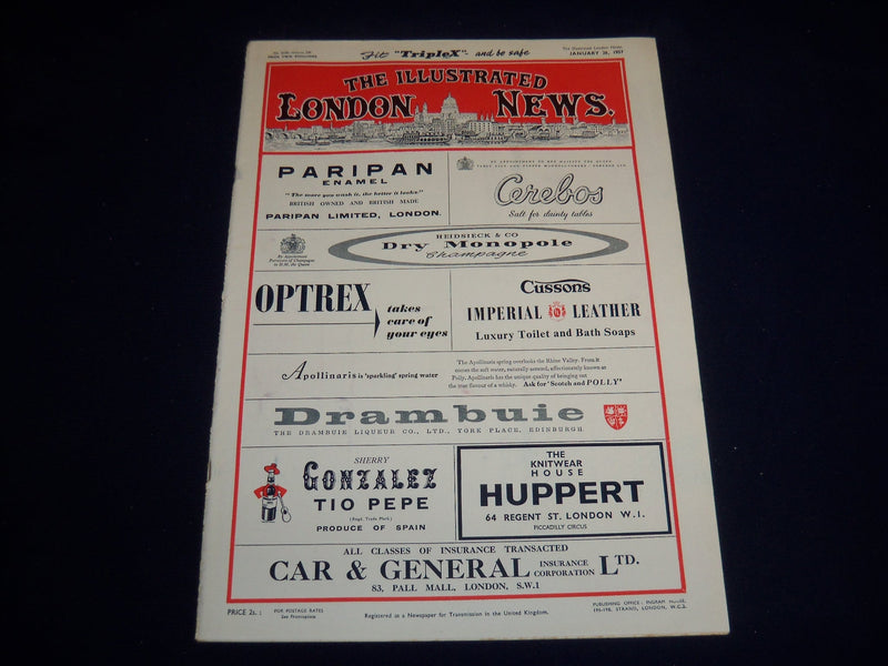 1957 JANUARY 26 ILLUSTRATED LONDON NEWS MAGAZINE - HIRAKUD DAM - E 8043