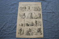 1871 JUNE 4 LE GRELOT NEWSPAPER - LE COUP DE BALAI, PAR DARJOU- FRENCH - NP 8464