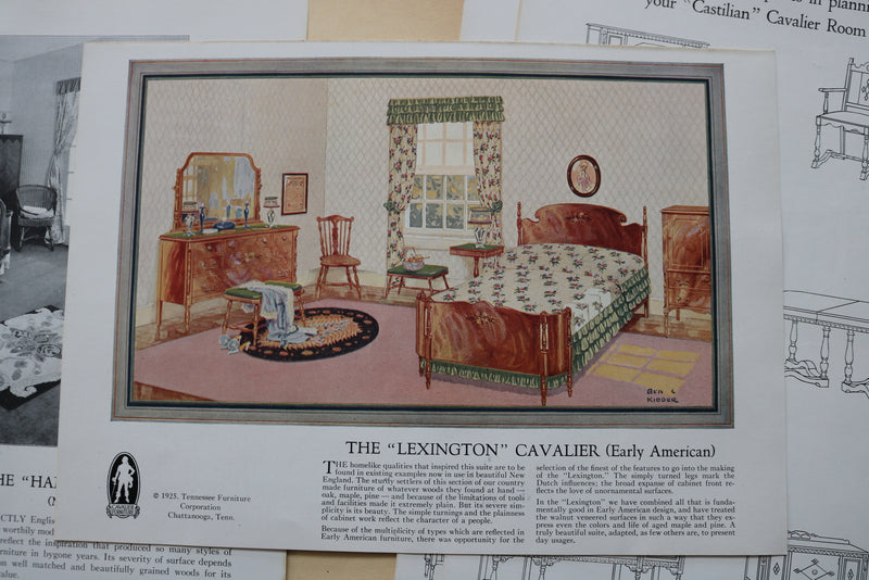 1924 TENNESSEE FURNITURE CORP. BEDROOMS & DINING ROOMS CATALOG-SOFTCOVER- K 2510