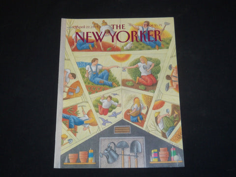 1991 APRIL 22 THE NEW YORKER MAGAZINE - ILLUSTRATED COVER - NY 1480