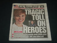 2020 APRIL 28 NEW YORK POST NEWSPAPER - TRAGIC TOLL ON HEROES- DOCTOR SUICIDE