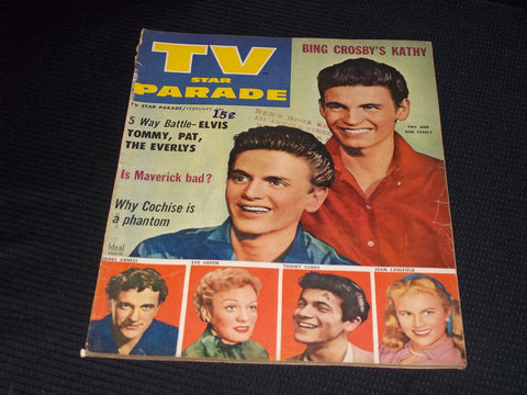 1958 FEBRUARY TV STAR PARADE MAGAZINE - PHIL & DON EVERLY FRONT COVER - E 14065