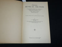 1910 FRENCH MUSICAL DISCTION HARDCOVER BOOK BY C. THURWANGER- KD 7344