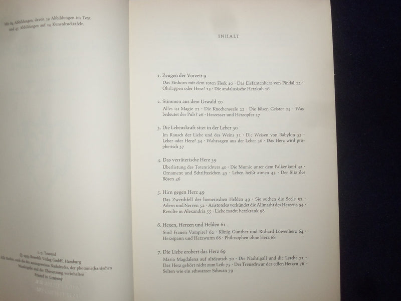 1959 EINE WELT - GESCHICHTE DES HERZENS HARDCOVER BOOK - MORUS- GERMAN - KD 9013