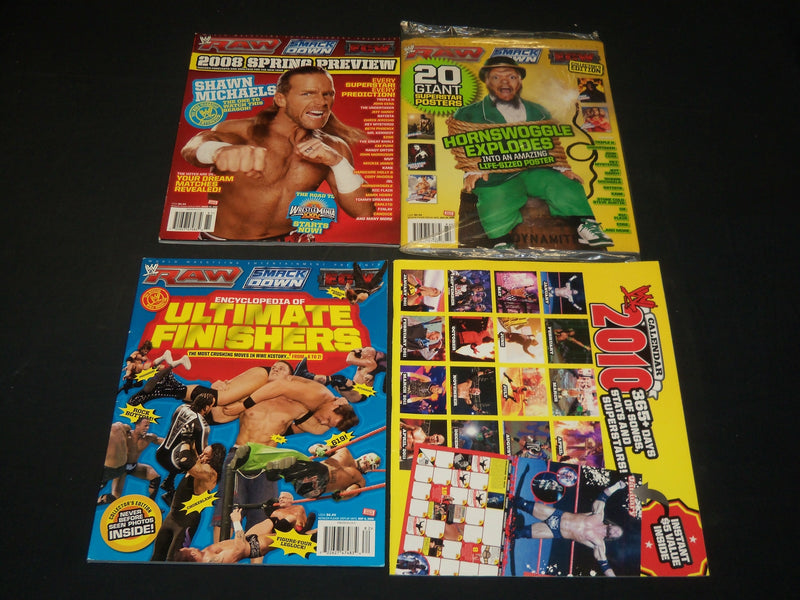 2008-2010 WORLD WRESTLING MAGAZINE LOT OF CALENDAR LOT OF 5 ISSUES - O 2539