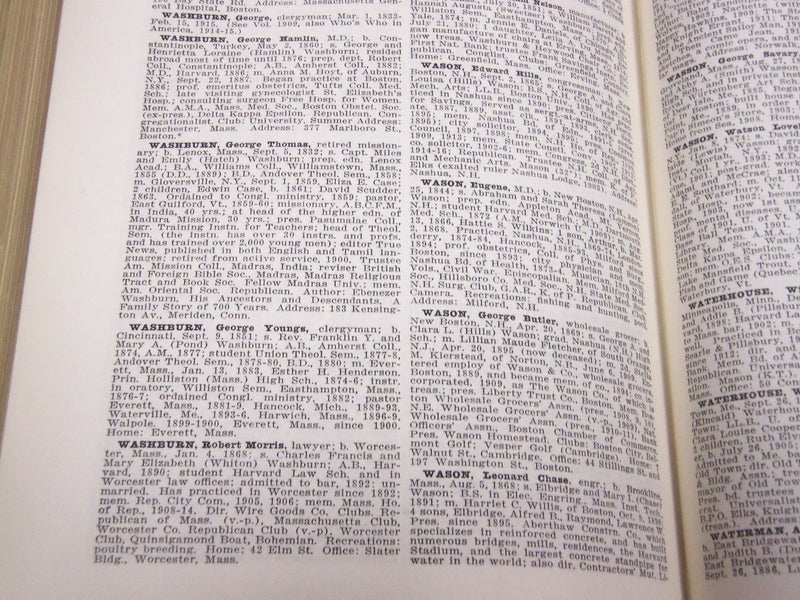 1916 WHO'S WHO IN ENGLAND BOOK EDITED BY ALBERT NELSON - KD 3479J