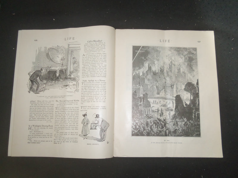 1918 OCTOBER 31 LIFE MAGAZINE - TONY SARG ILLUSTRATED COVER - L 768D
