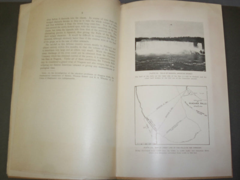 1913 OUTLINE OF THE EVOLUTION OF THE FALLS OF NIAGRA - J 4933