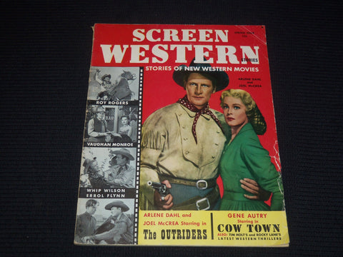 1950 SPRING SCREEN WESTERN MAGAZINE - ARLENE DAHL & JOEL MCCREA COVER - E 16124