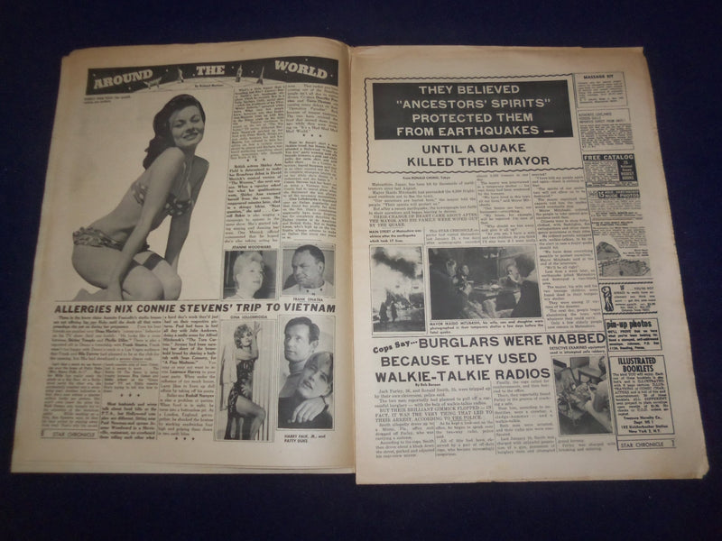 1966 MARCH 21 NATIONAL STAR CHRONICLE NEWSPAPER- RAPED 5 GIRLS IN 2 HRS -NP 6898