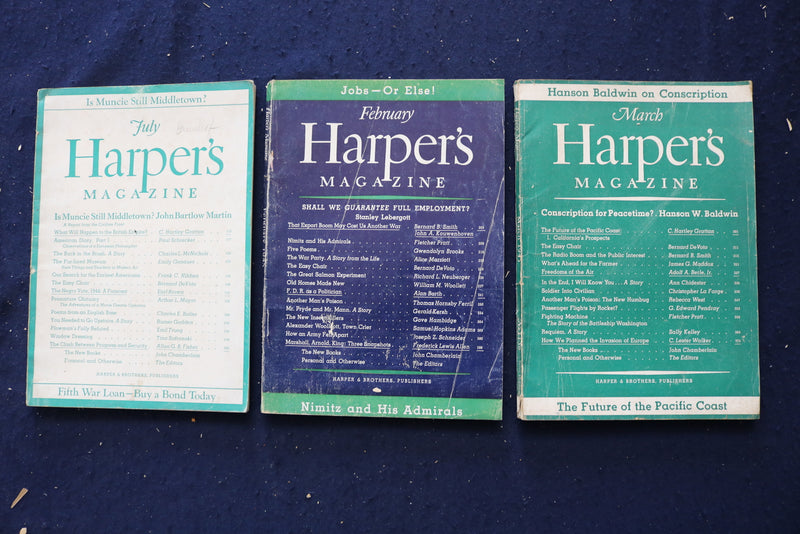 1866-1945 HARPER'S MONTHLY MAGAZINE - LOT OF 14 - O 3490