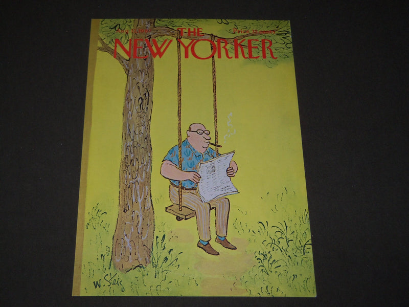1967 AUGUST 12 NEW YORKER MAGAZINE FRONT COVER ONLY - GREAT ART FOR FRAMING