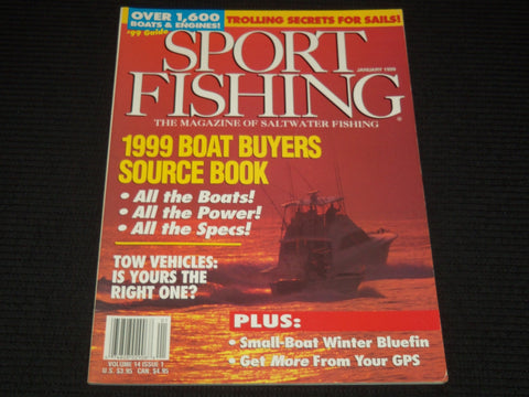 1999 JANUARY SPORT FISHING MAGAZINE - BOAT BUYERS SOURCE BOOK COVER - E 12632