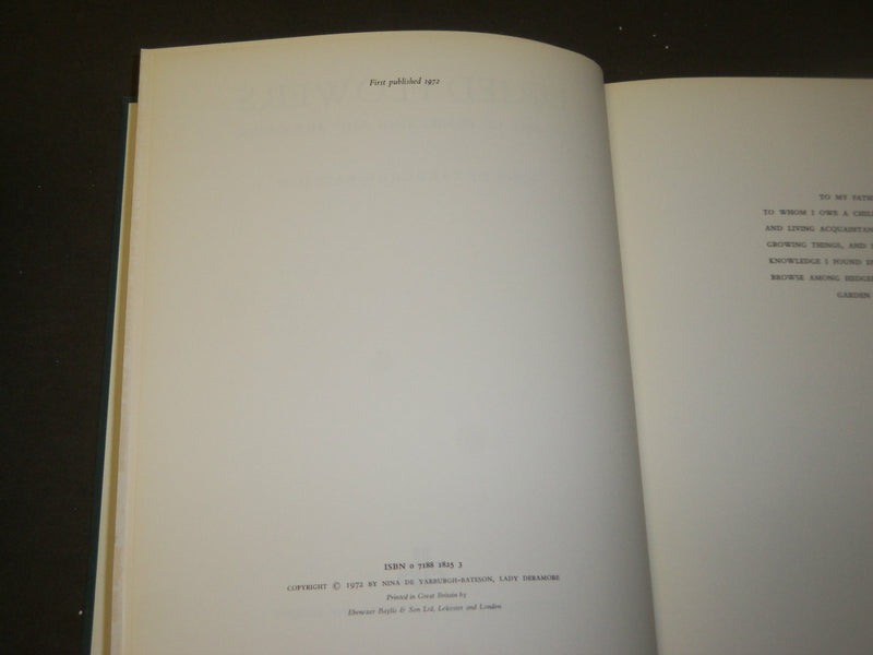1972 DRIED FLOWERS BOOK BY NINA DE YARBURGH-BATESON - FIRST EDITION - KD 5272