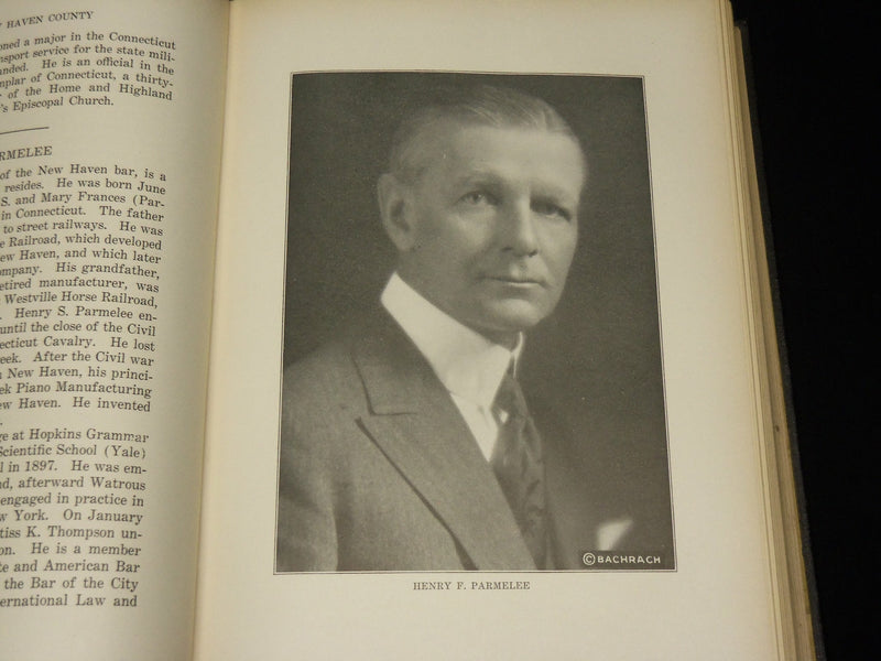 1930 HISTORY OF NEW HAVEN COUNTY CONNECTICUT BY MITCHELL 3 VOLUME SET - R 667