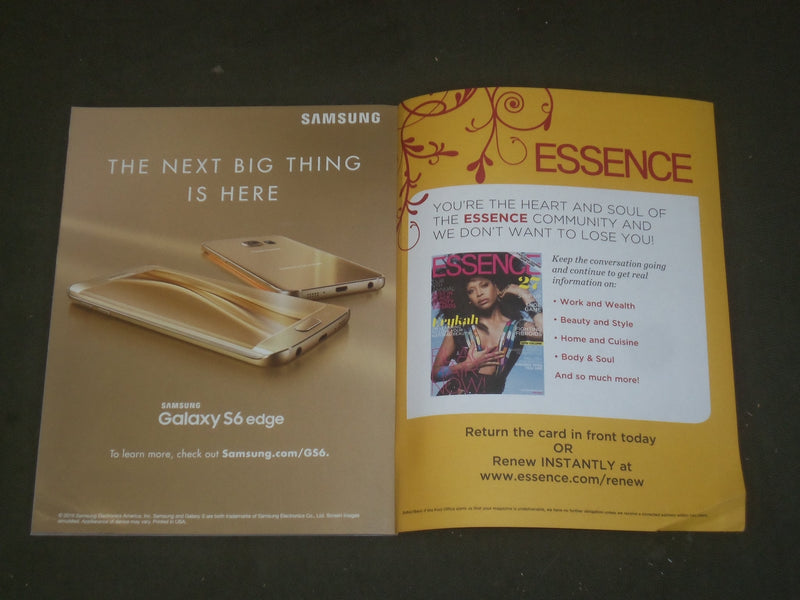 2015 AUGUST ESSENCE MAGAZINE - ERYKAH BADU COVER - B 1369
