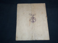 1926 VAPOR CITY CONSISTORY BANQUET PROGRAM - ARKANSAS - J 8515