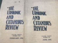 1916 THE UROLOGIC AND CUTANEOUS REVIEW MAGAZINE LOT OF 4 DIFFERENT - O 1983